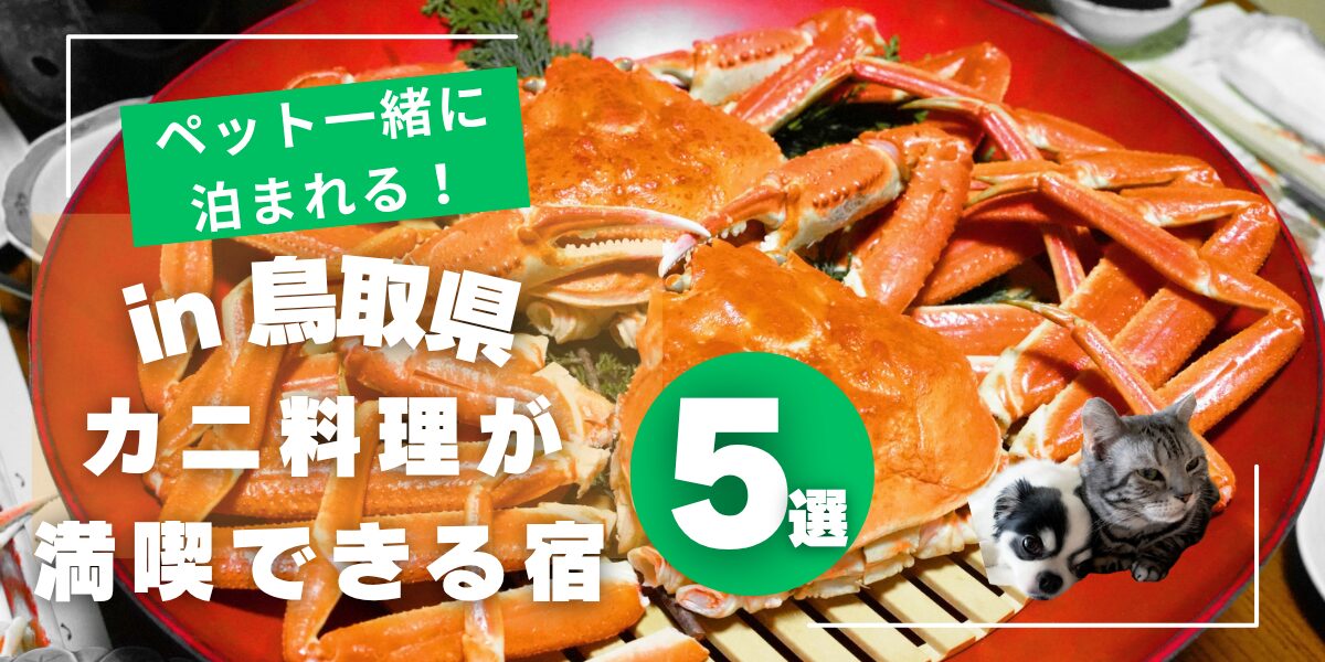 鳥取県でペットと泊まれてカニ料理が人気の宿
