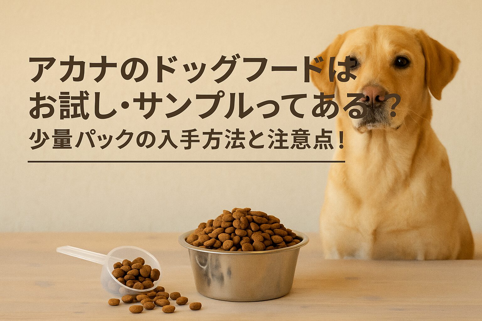 アカナドッグフードにはお試し・サンプルはある？