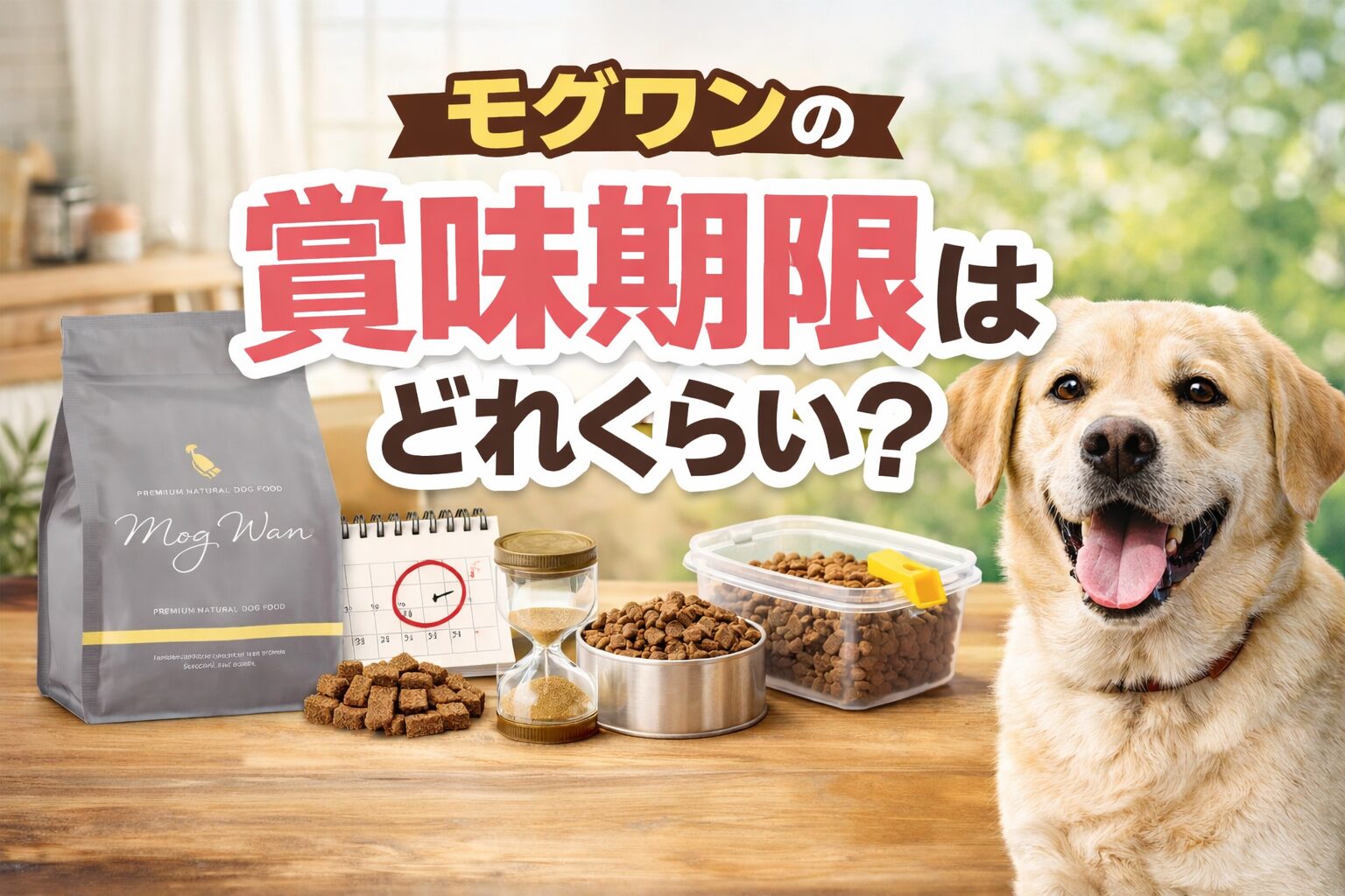 モグワンの賞味期限はどれくらい？開封前後の違いと保存のコツ！