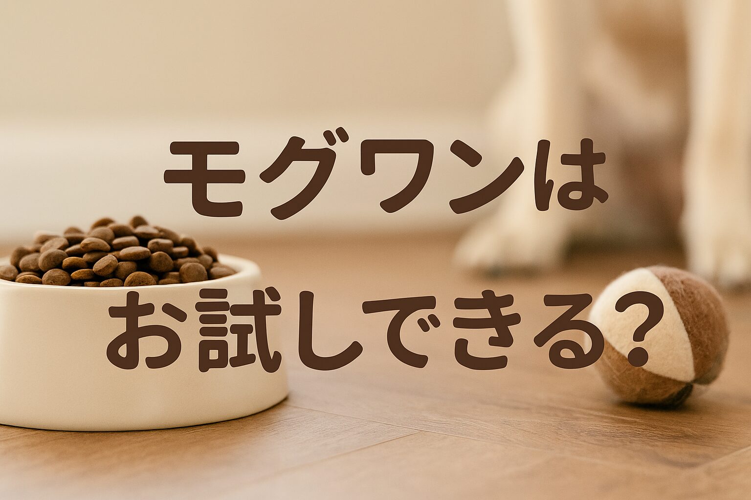 モグワンはお試しできるのか？