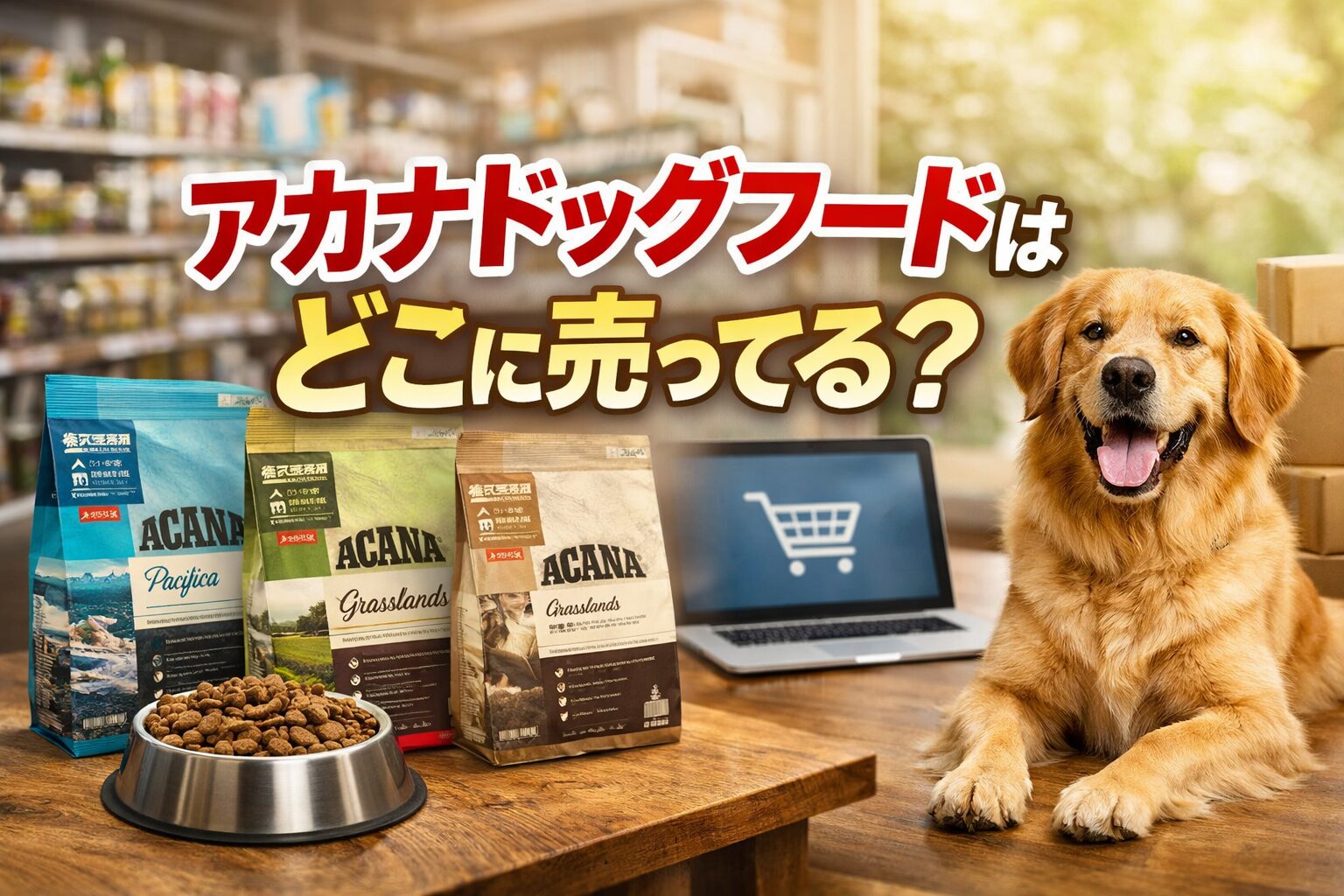 アカナドッグフードはどこに売ってるのか販売場所を徹底調査