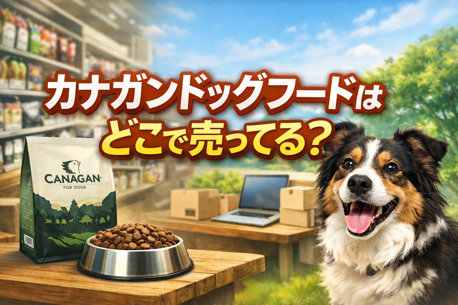 カナガンドッグフードはどこで売ってるのか、市販と通販の販売店を徹底調査