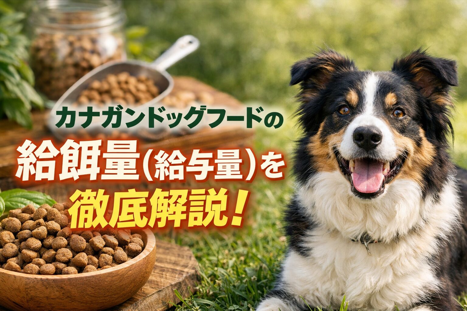 カナガンドッグフードの給餌量（給与量）を徹底解説