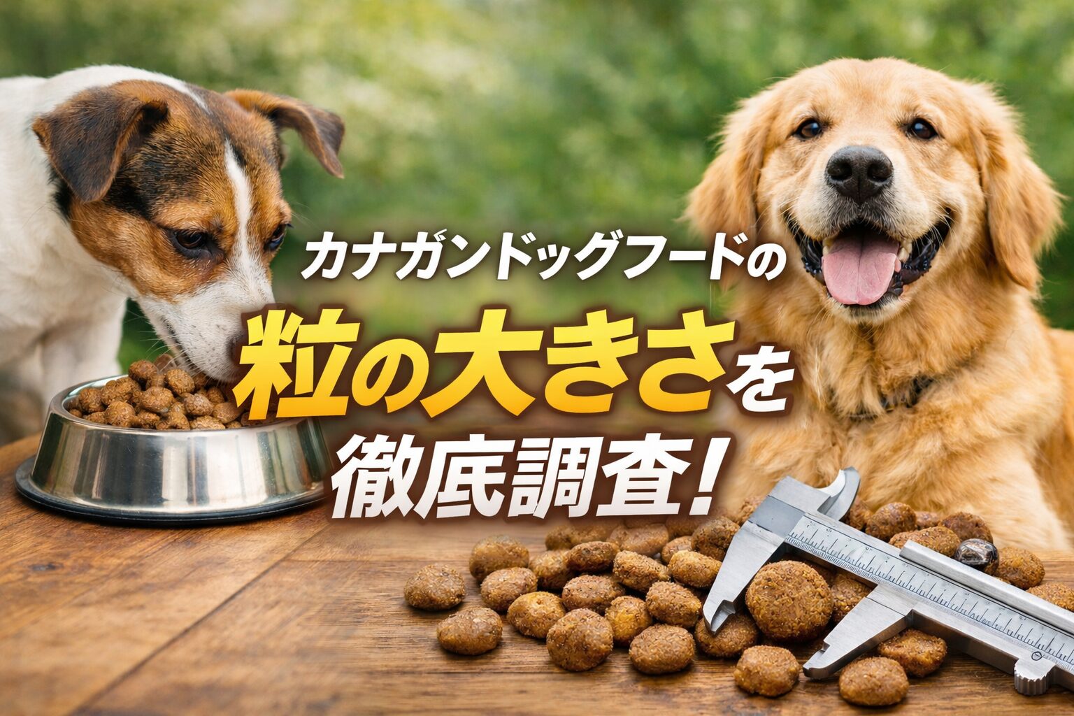 カナガンドッグフードの粒の大きさを徹底調査