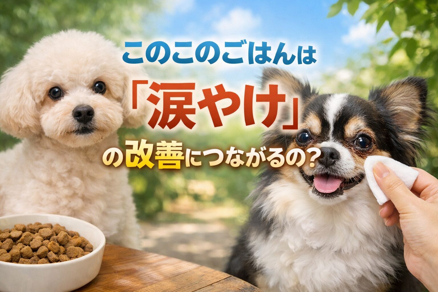 このこのごはんは涙やけの改善につながるのか口コミをもとに解説