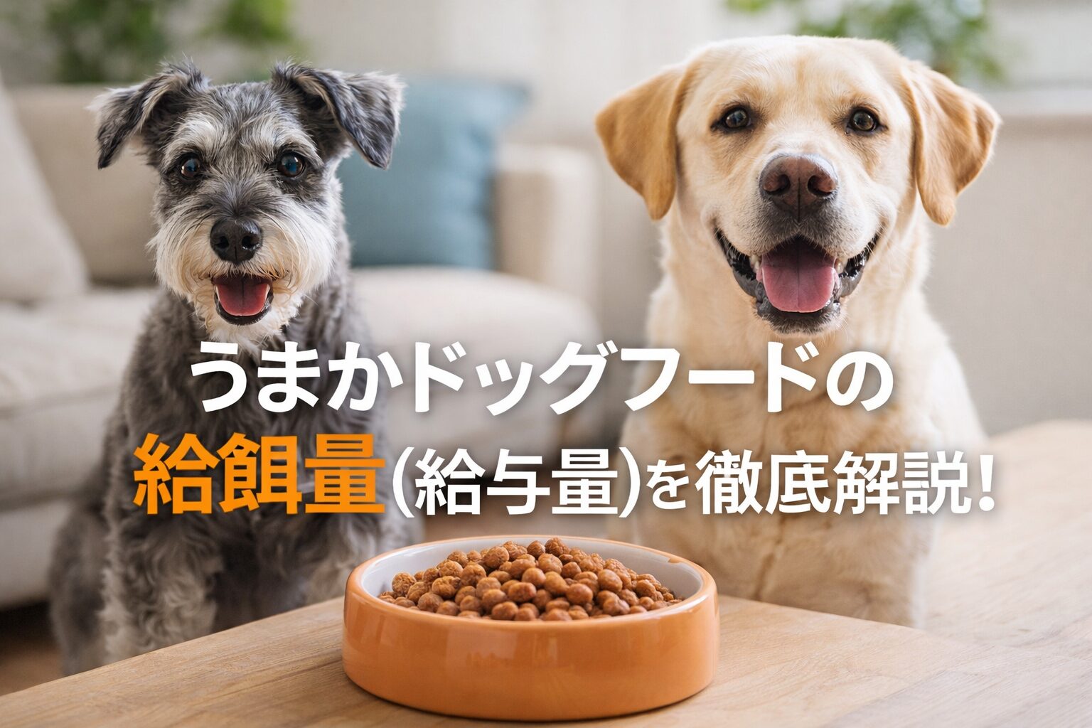 うまかドッグフードの給餌量（給与量）を徹底解説