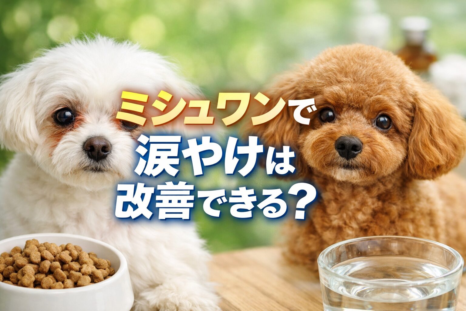 ミシュワンで涙やけは改善できるのか公式と口コミを調査