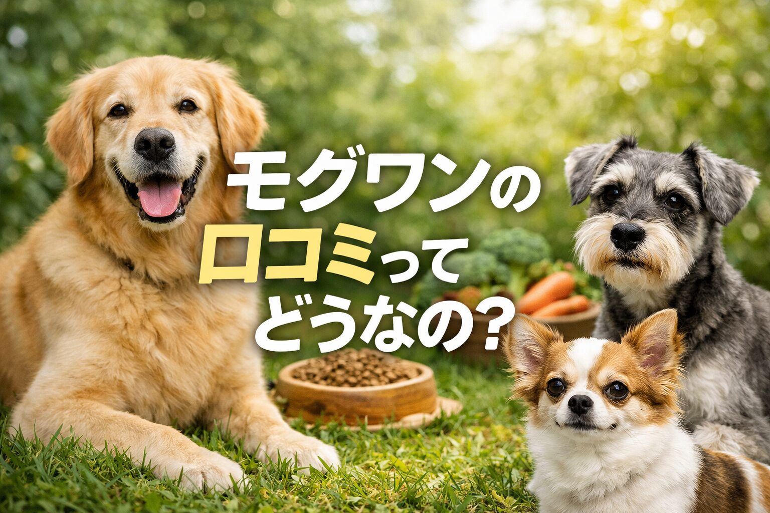 モグワンの口コミについて良い評判と悪い評価を交えて徹底調査