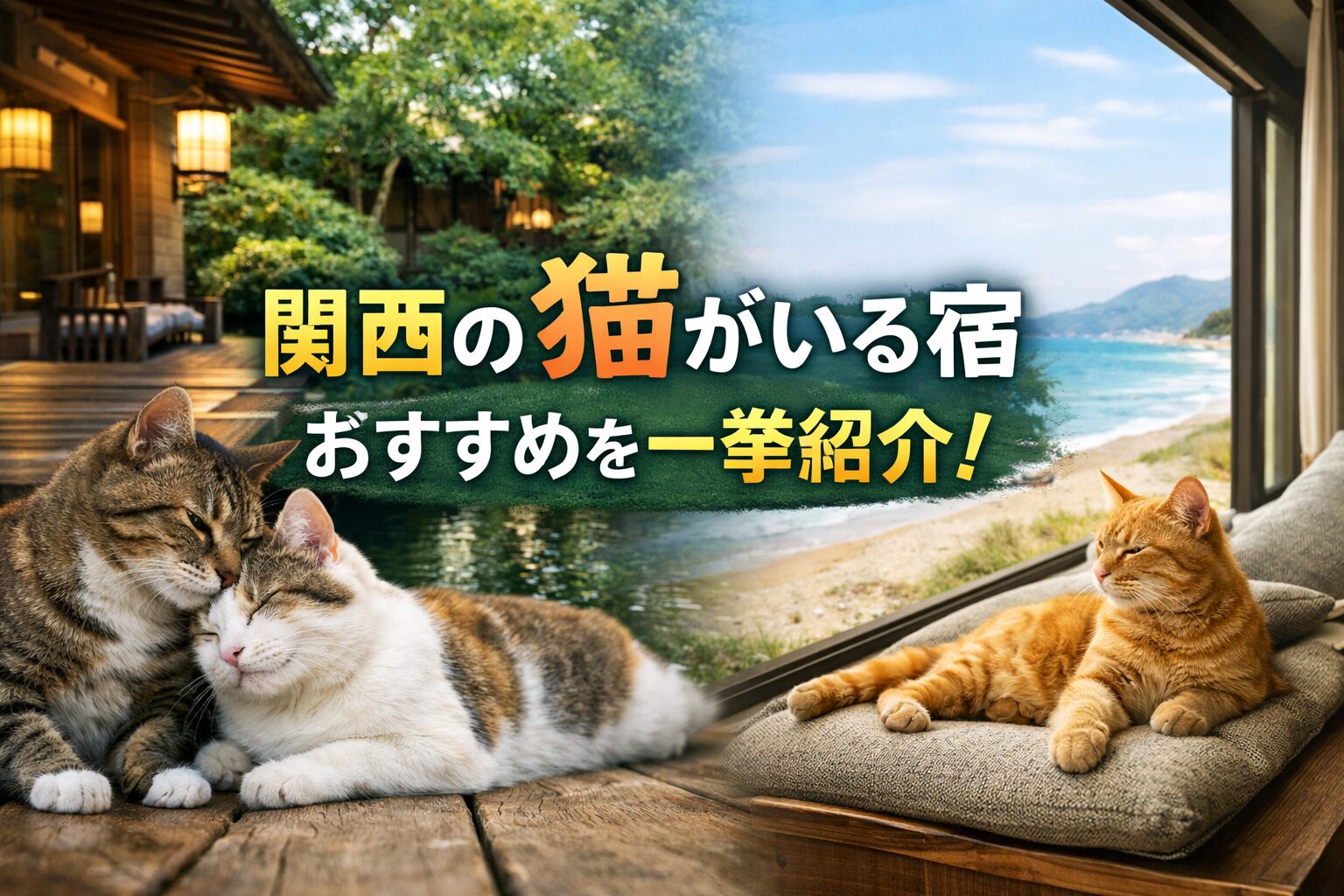 関西でおすすめの猫がいる宿