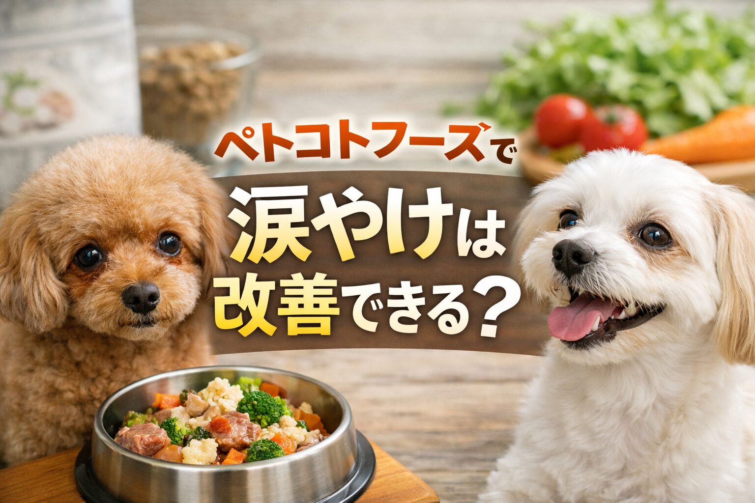 ペトコトフーズで涙やけは改善できるのか口コミと公式情報から調査