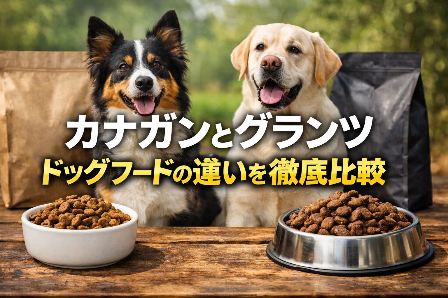 カナガンとグランツドッグフードの違いを徹底比較