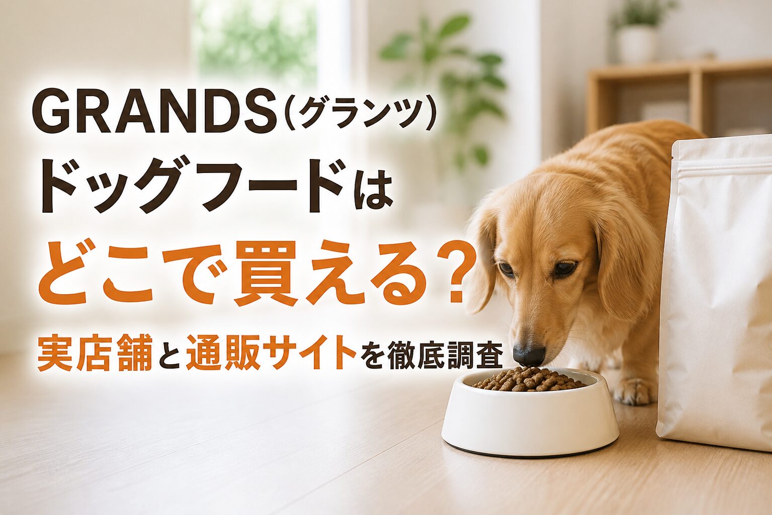 GRANDS(グランツ)ドッグフードはどこで買える？どこで売ってる？の疑問を解決