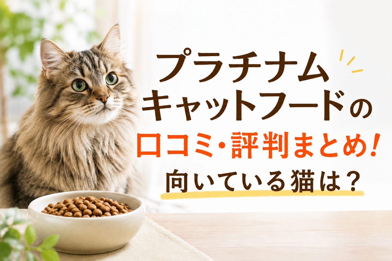 プラチナムキャットフードの口コミ・評判まとめ