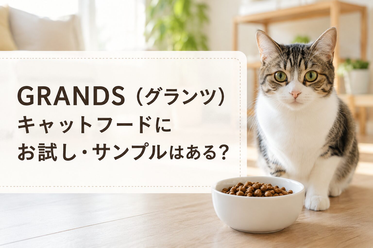 GRANDS（グランツ）キャットフードのお試し・サンプル最新情報